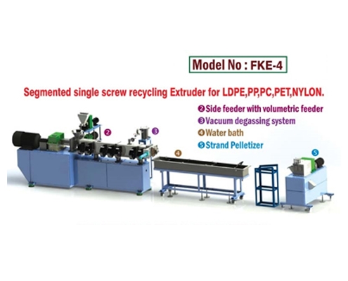 Single Screw Recyling Extruder