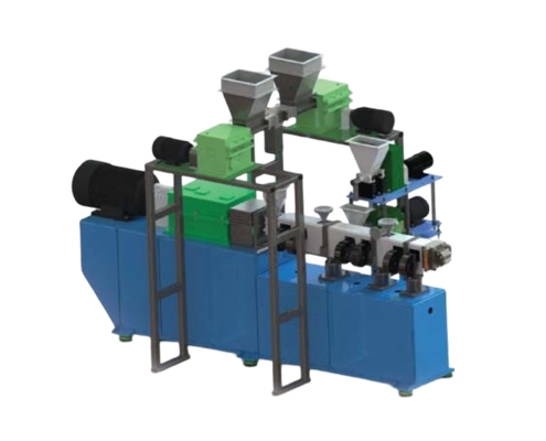 Twin Screw Compounding Extruder with Side Feeder & Volumetric feeder